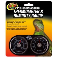 2 az 1-ben hőmérő és páratartalom-mérő (Precision Analog Reptile Thermometer & Humidity Gauge)