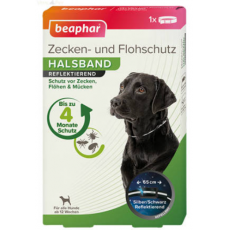 Beaphar fényvisszaverő, gyógynövényes,bolha,kullancs,szúnyog riasztó nyakörv kutya 65cm