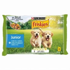 FRISKIES Junior Aszpikos válogatás nedves kutyaeledel 4x100g