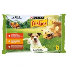 FRISKIES Aszpikos válogatás nedves kutyaeledel 4x100g