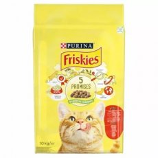 FRISKIES Marhával, csirkével és zöldségekkel száraz macskaeledel 1,7 kg