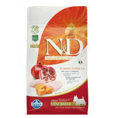 N&D Dog Grain Free csirke & gránátalma sütőtökkel felnőtt mini száraz kutyatáp 800gr