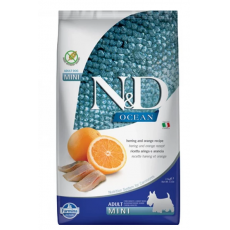 N&D Dog Ocean hering & narancs felnőtt mini száraz kutyatáp 2,5kg