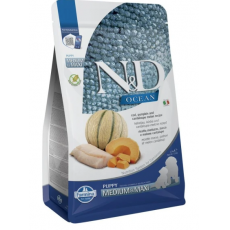 N&D Ocean Dog tőkehal,sütőtök & sárgadinnye kölyök medium/maxi száraz kutyatáp 2,5kg