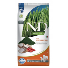 N&D Spirulina Dog hering felnőtt medium/maxi száraz kutyatáp 7kg