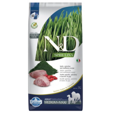 N&D Spirulina Dog bárány felnőtt medium/maxi száraz kutyatáp 7kg