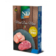 N&D Cat macska konzerv, húsos Meat Duo Menu 6x70g