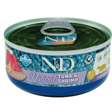 N&D Ocean macska konzerv tonhal & garnélarák 12x70g