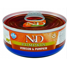 N&D Pumpkin macska konzerv szarvas & sütőtök 12x80g