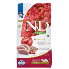 N&D Quinoa Cat Hairball, felnőtt száraz macskaeledel 1,5kg