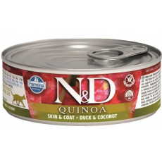 N&D Quinoa Cat macska konzerv kacsa & kókusz 12x80g
