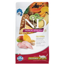 N&D Tropical Selection Cat Chicken Neutered, csirke, ivartalanított felnőtt száraz macskaeledel 1.5kg