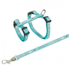 Trixie Small Hám és póráz szett - gyorscsattal, törpe nyulak részére (20-33cm/8mm)