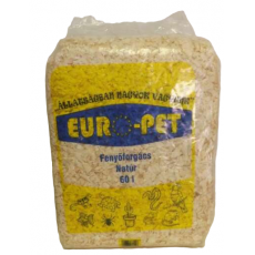 Euro-pet Natúr préselt forgács 60l