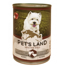 Pet's Land Marhamáj-Bárányhús almával konzerv kutyáknak 415g