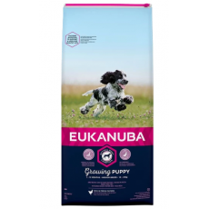 Eukanuba Puppy Medium, közepes testű kölyök száraz kutyatáp 15kg
