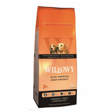 Willowy High Energy száraz kutyatáp 20kg