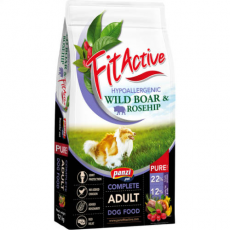FitActive Pure Hypoallergenic vaddisznó, csipkebogyó, kistestű kutyáknak száraz kutyatáp 12kg