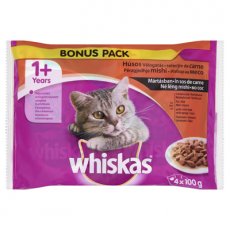 Whiskas alu marha -baromfi 4x85g